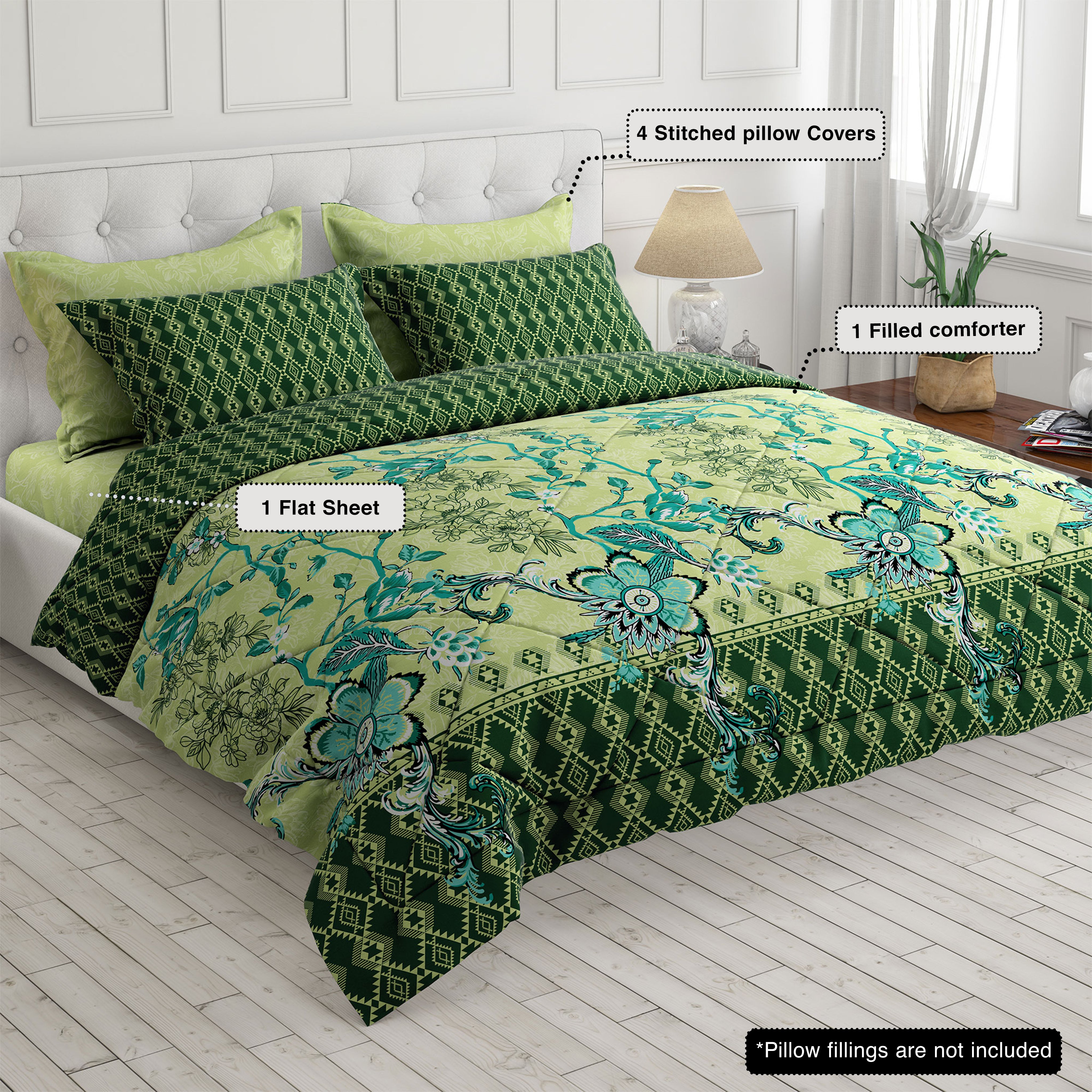 Xara 6-pcs comforter set 8023