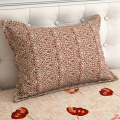 Xara Peach Floral Bed Sheet Set - 8028-8029