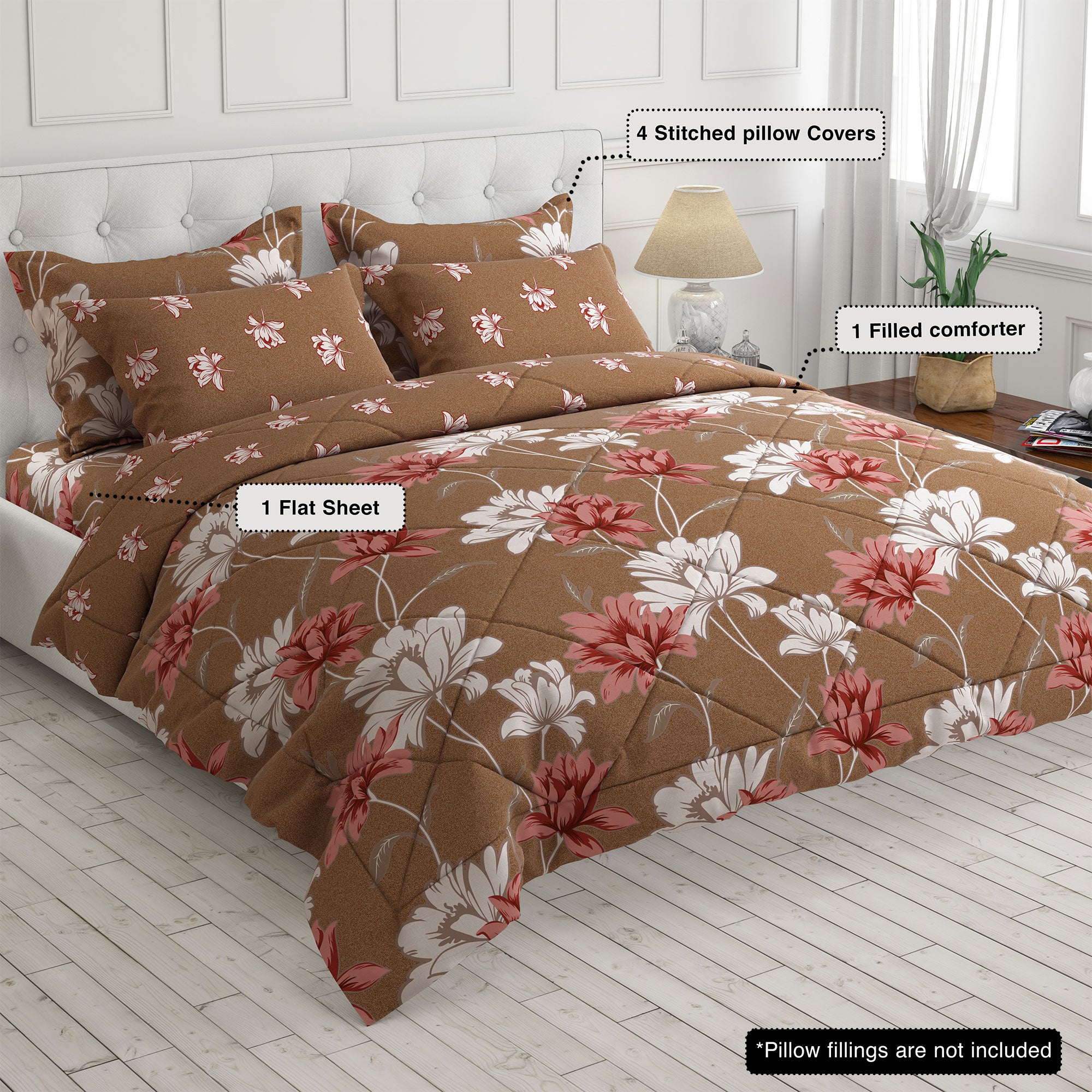 Xara 6-pcs comforter set 8034