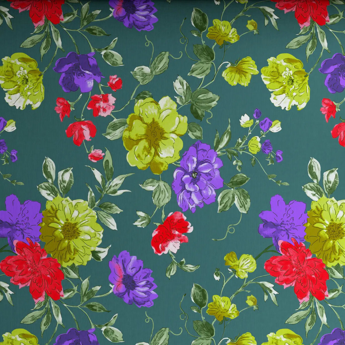 Xara Green Floral Bed Sheet Set