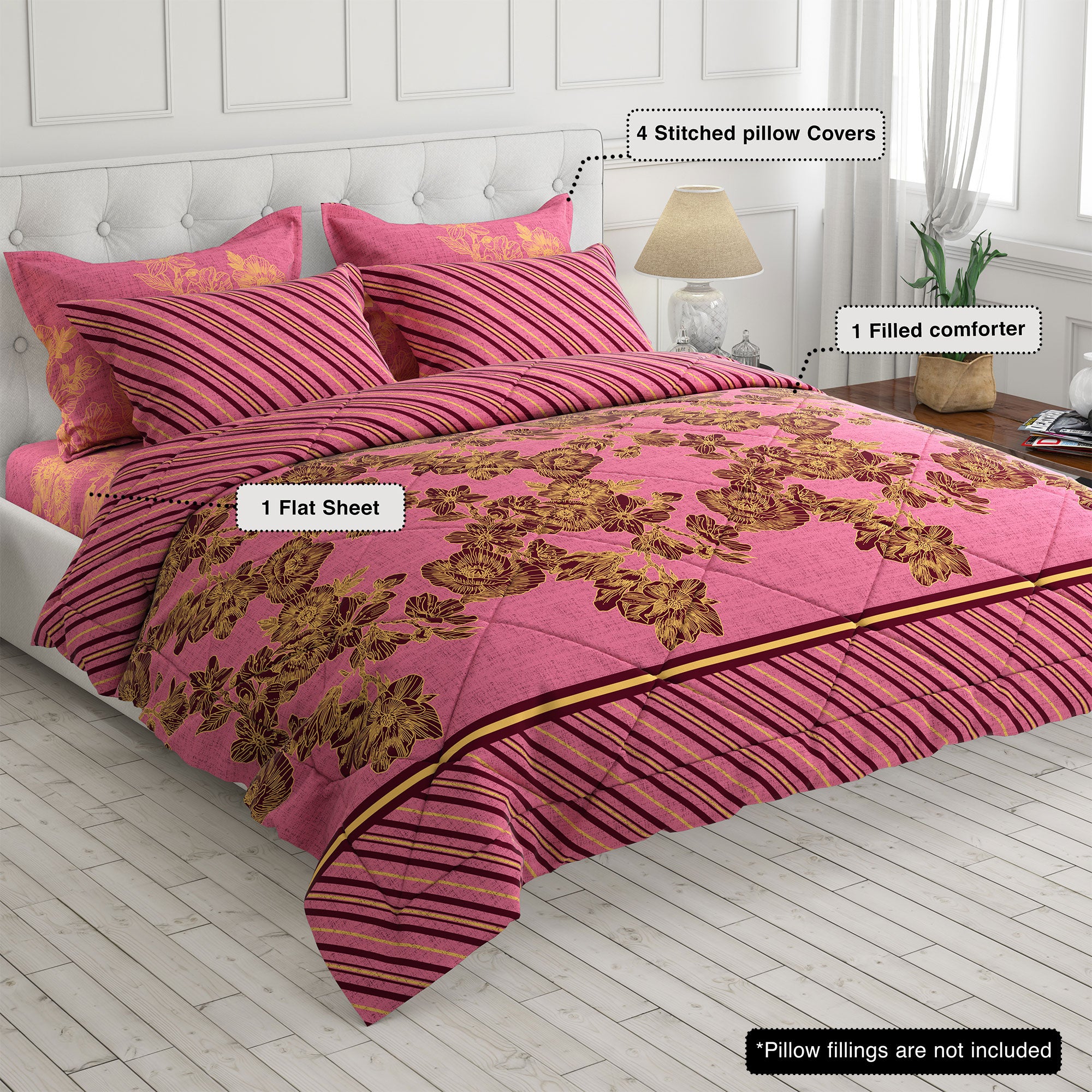 Xara 6-pcs comforter set 8143