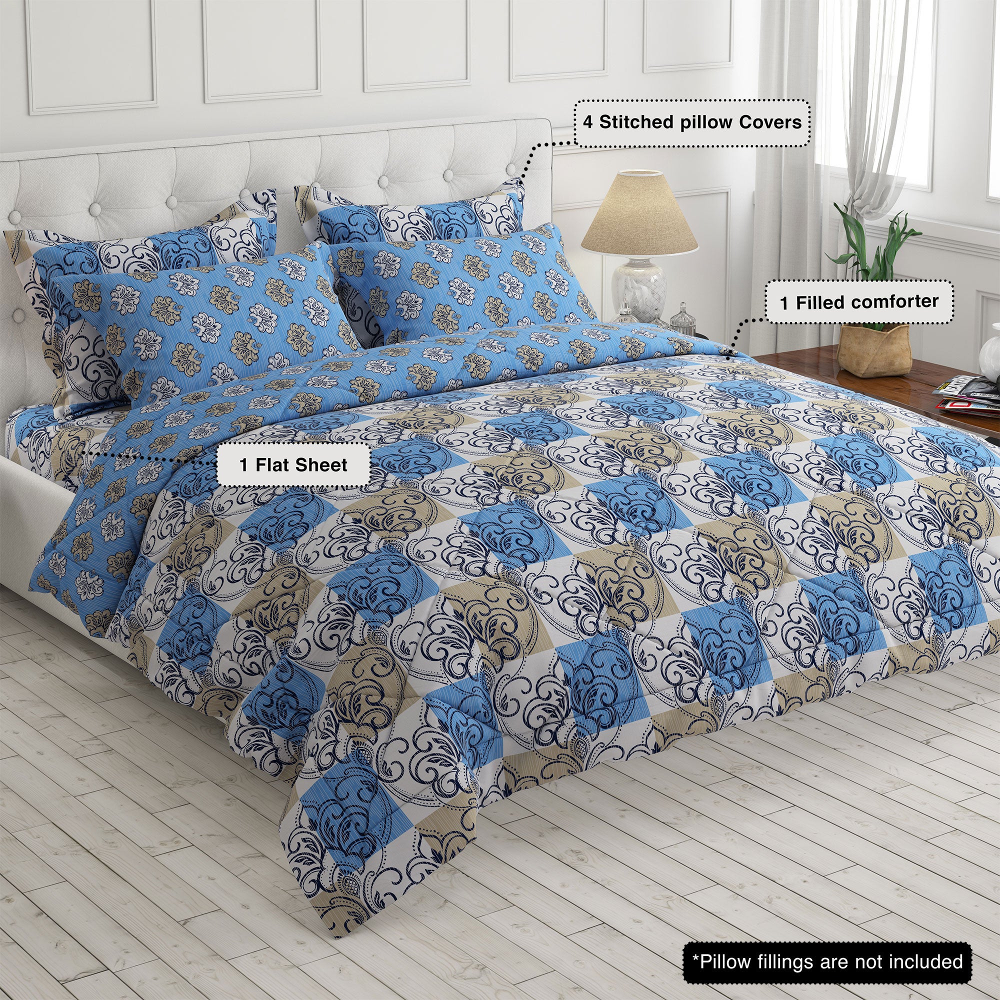 Xara 6-pcs comforter set 8161