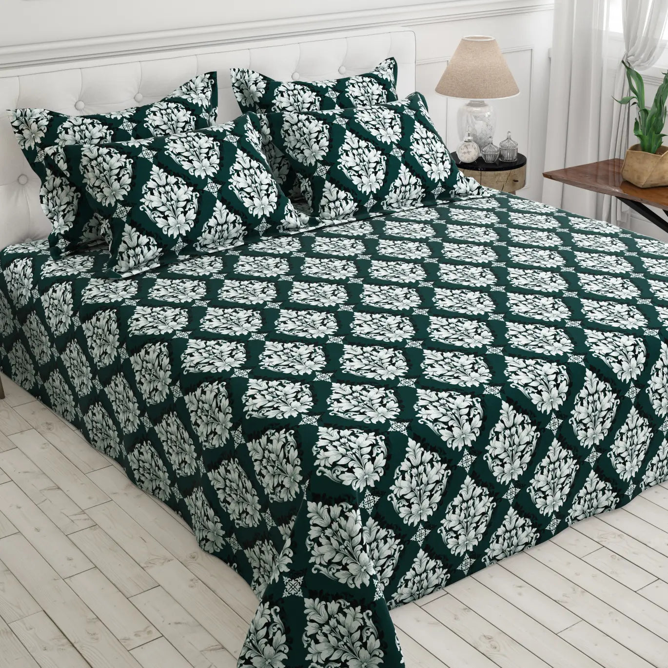 Sateen Bed Sheet Set - 8205