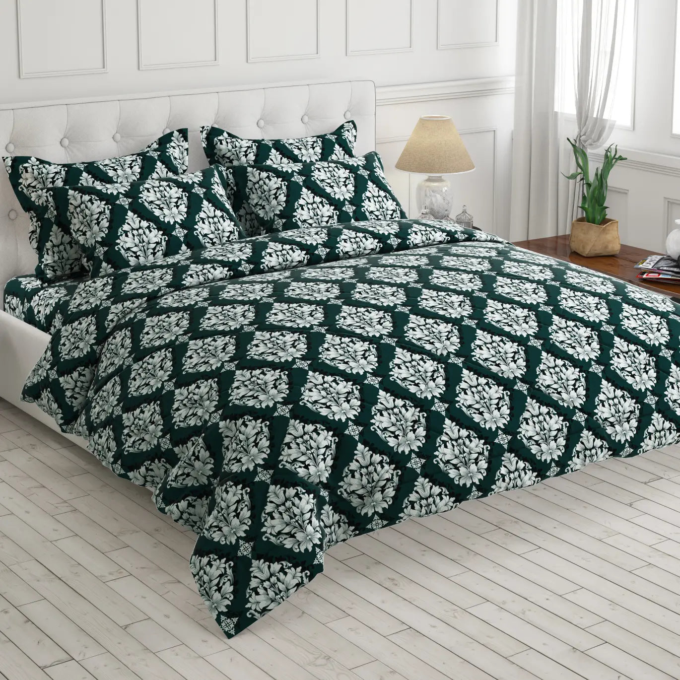 Sateen 6-pcs comforter set 8205