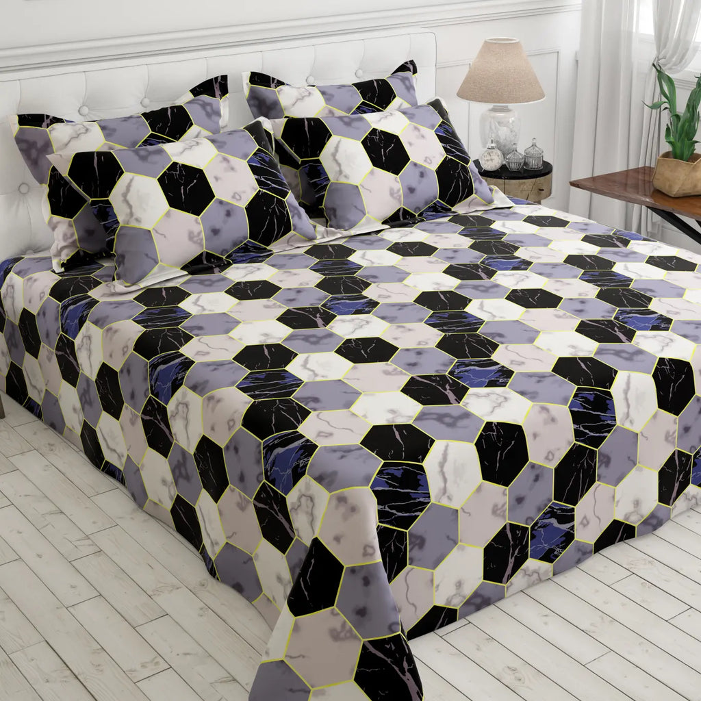 GILDED BLACKSTONE Sateen Bed Sheet Set