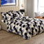 Sateen 8 Pcs King Quilt Cover Set Bedsheet 8346