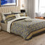 GREY FLORAL Xara 8 Pcs King Reversible Quilt Cover Set Bedsheet