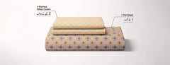 Bedsheet set with 2 pillowcases 8507