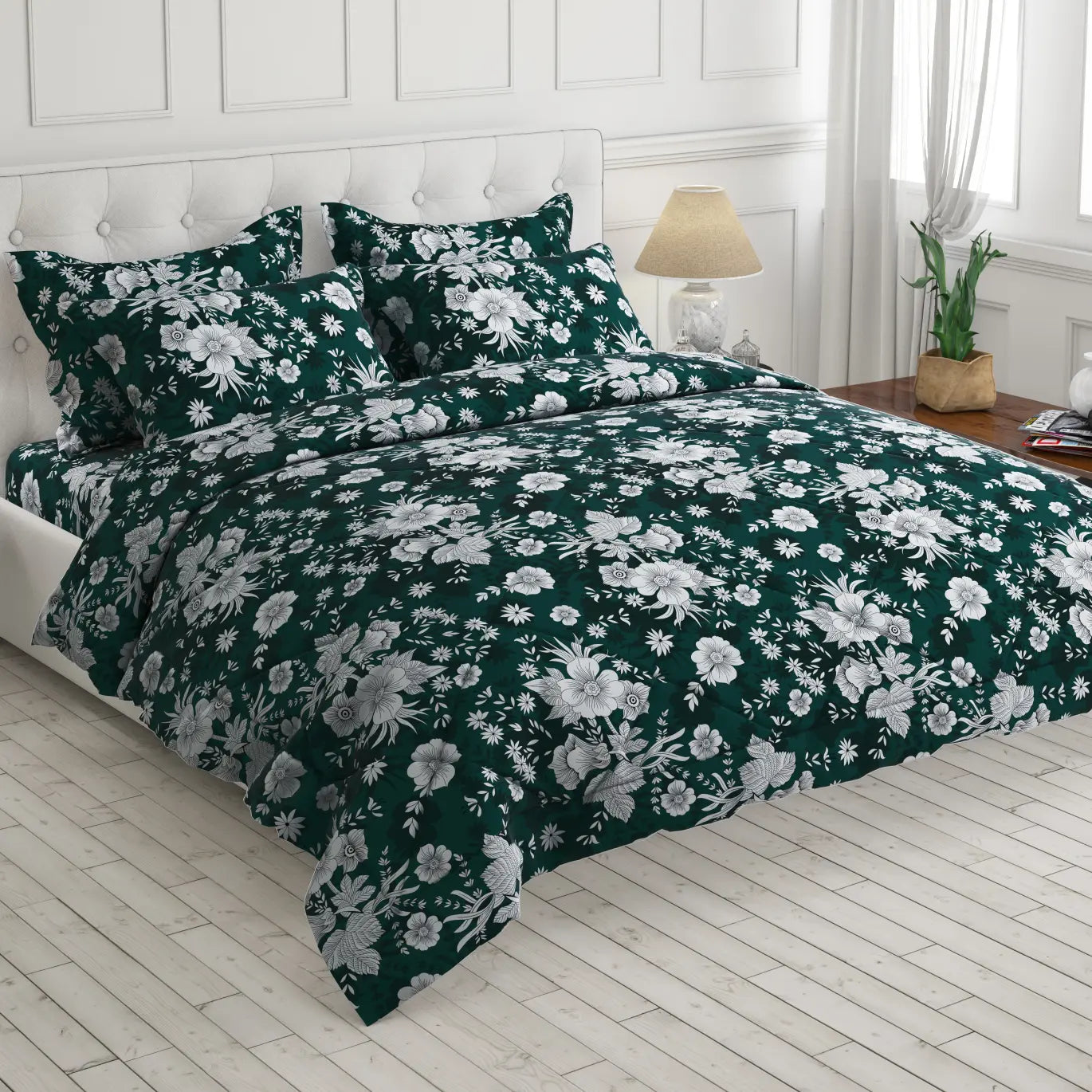 Sateen 6-pcs comforter set 8555
