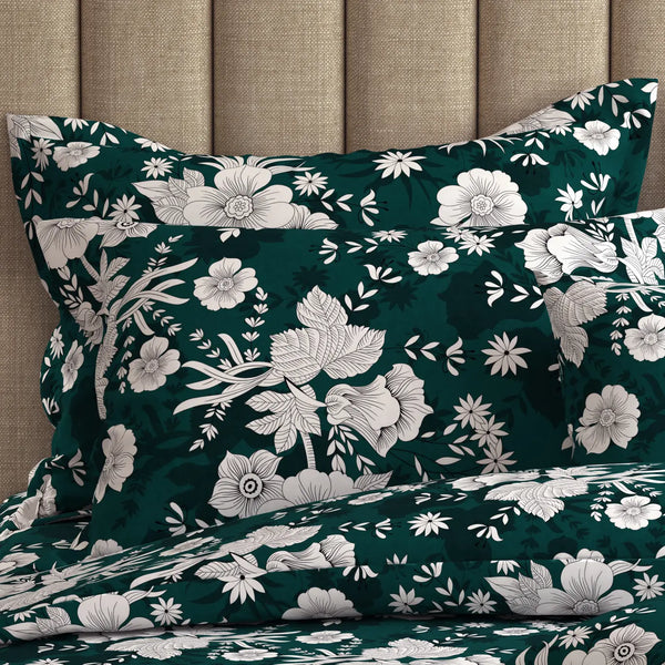 FOREST BLOOM SATEEN BED SHEET SET