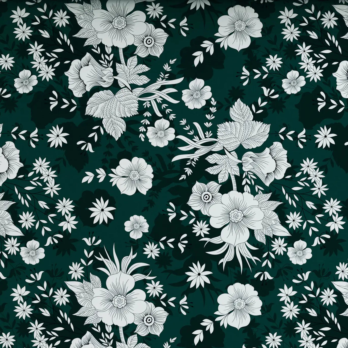 FOREST BLOOM SATEEN BED SHEET SET