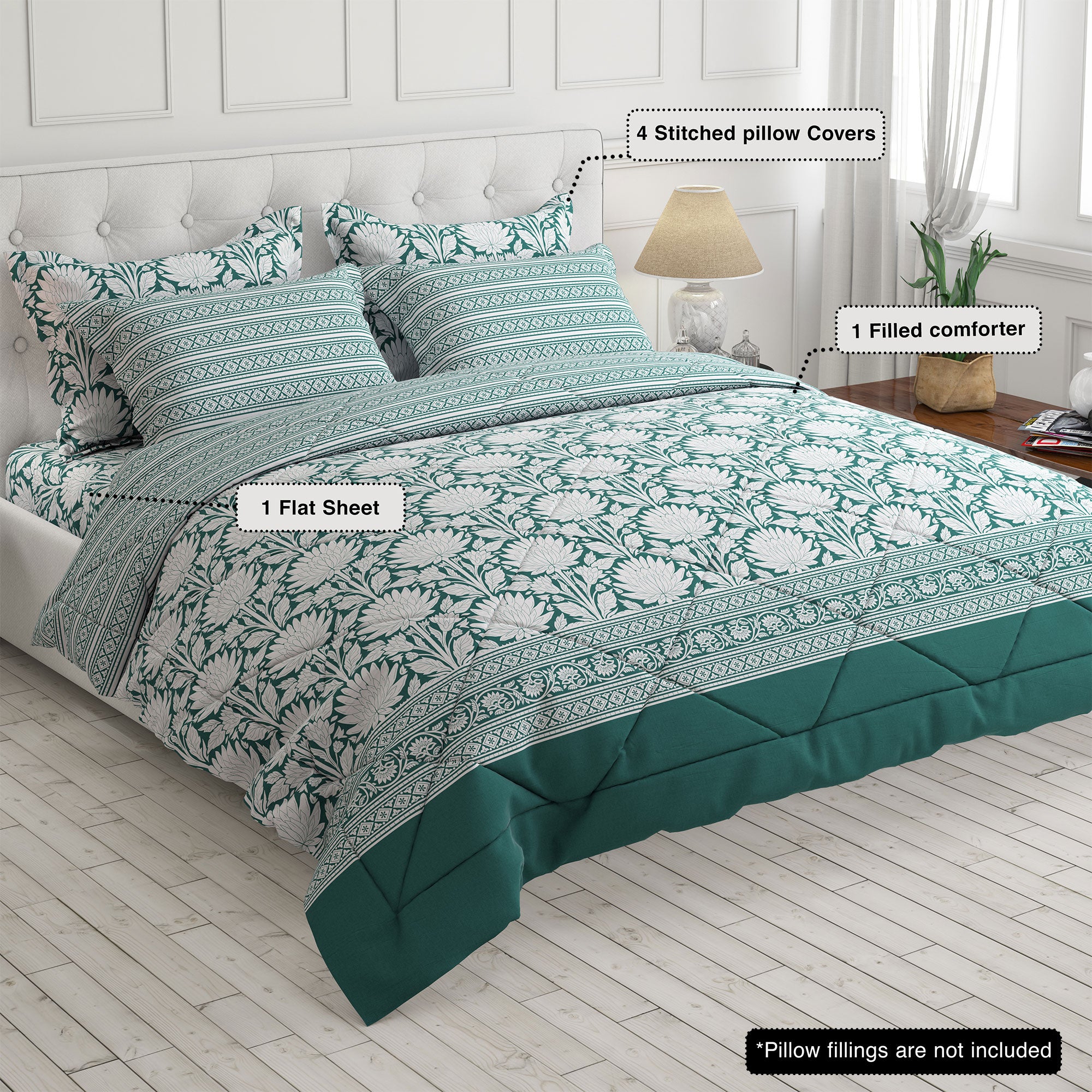 Xara 6-pcs comforter set 8569