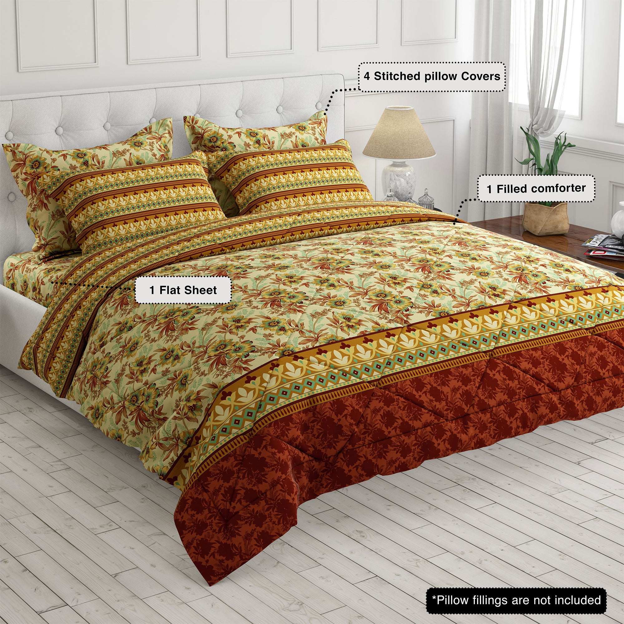 Xara 6-pcs comforter set 8573