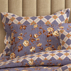 Lavender Bloom Xara 8 Pcs King Reversible Quilt Cover Set Bedsheet