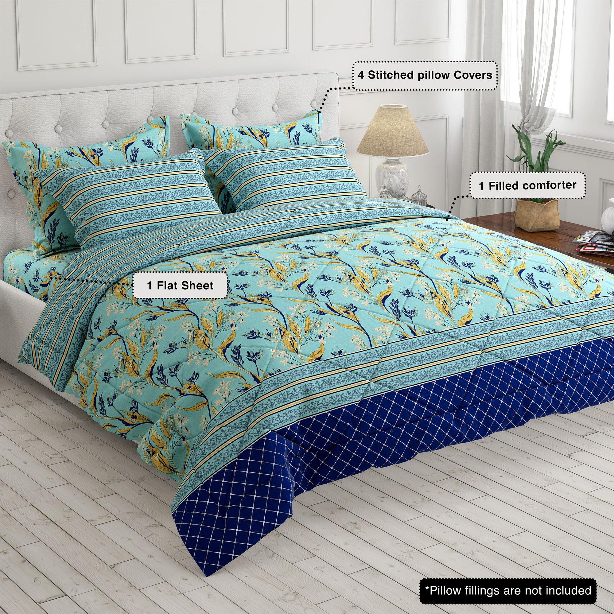 Xara 6-pcs comforter set 8671