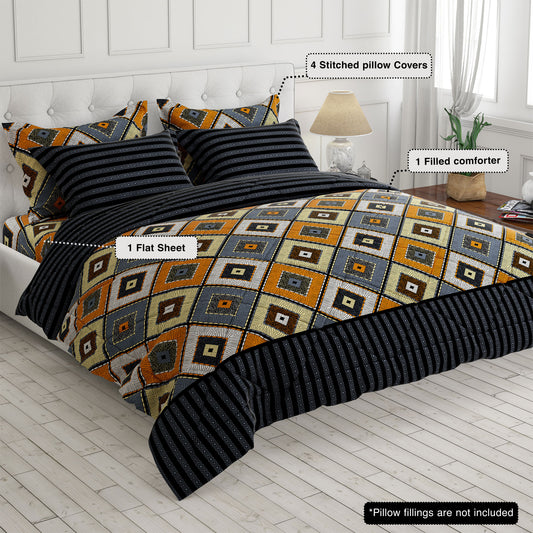 Xara 6-pcs comforter set 8693