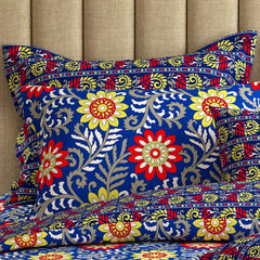 OCEAN FLORA Xara 8 Pcs King Reversible Quilt Cover Set Bedsheet