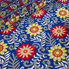 OCEAN FLORA Xara 8 Pcs King Reversible Quilt Cover Set Bedsheet