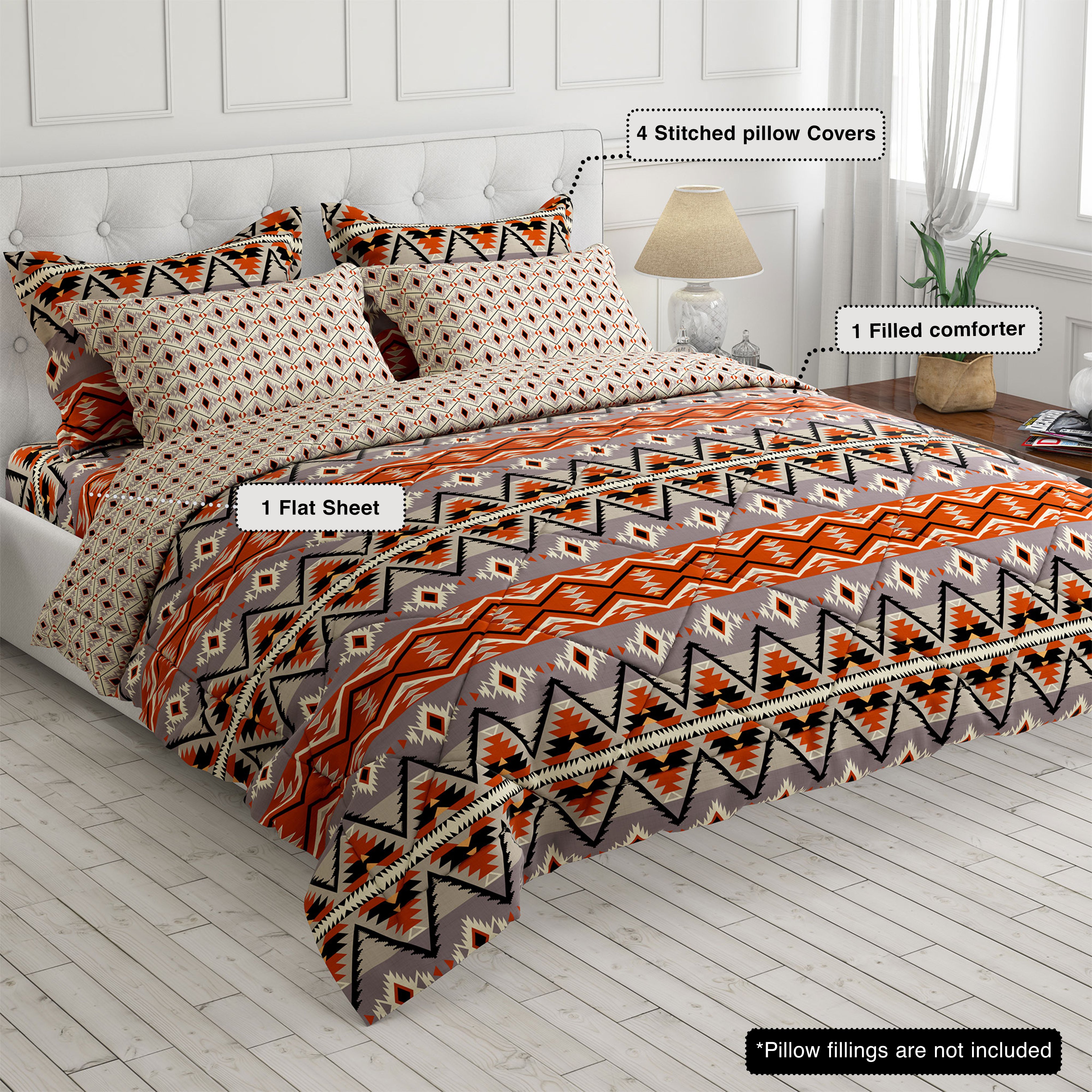 Xara 6-pcs comforter set 8703