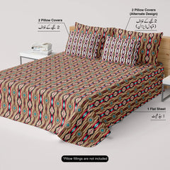 Bedsheet set with 4 pillowcases 8718