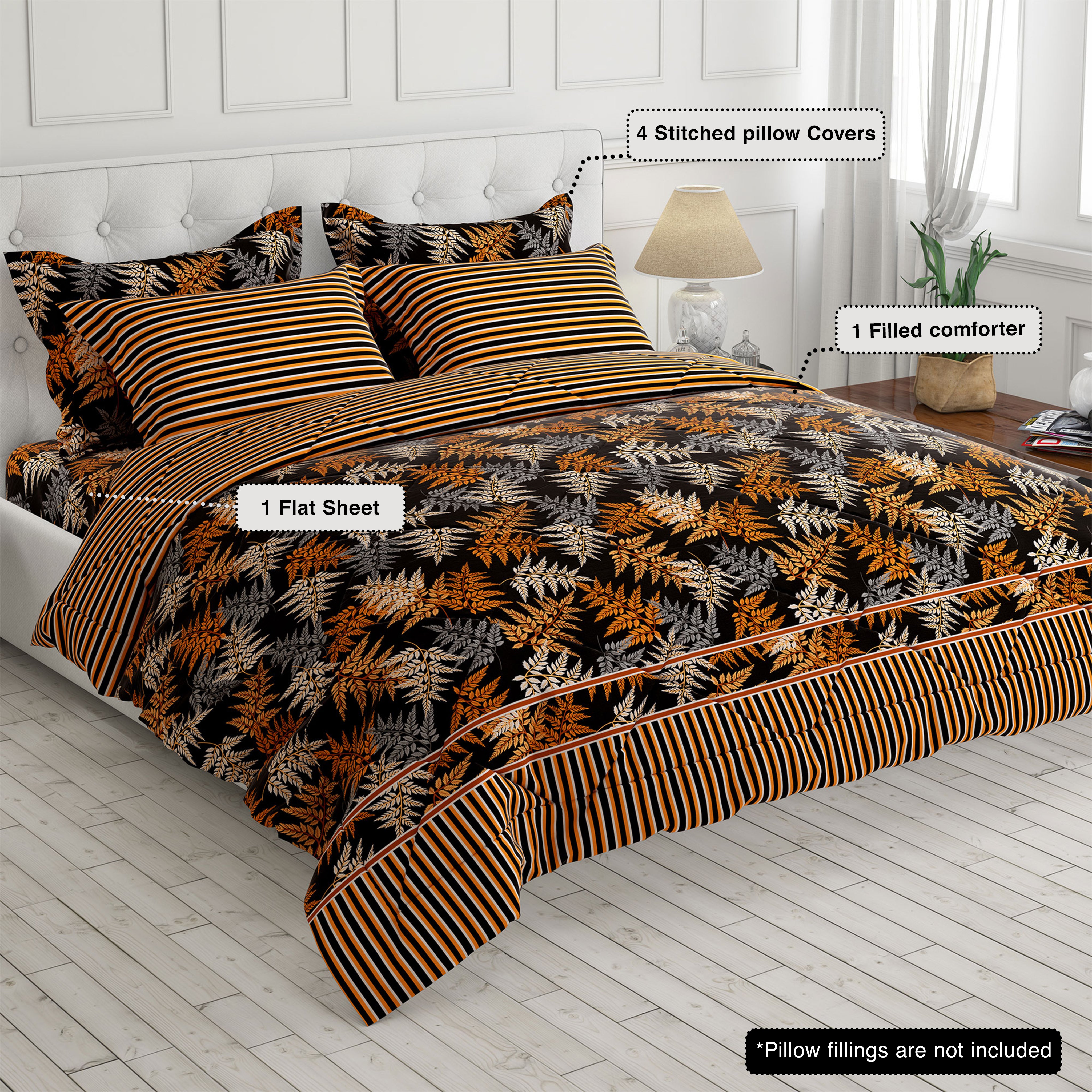 Xara 6-pcs comforter set 8733