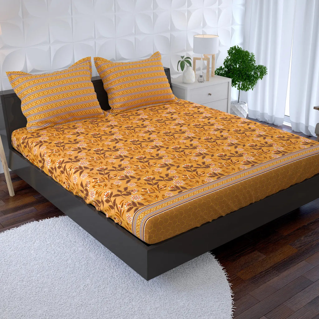 SUNSET VINES Xara Fitted Bed Sheet Set