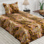 BRONZE MARBLE SATEEN BED SHEET SET