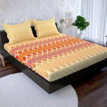 SAFFRON BLOOM Xara Fitted Bed Sheet Set