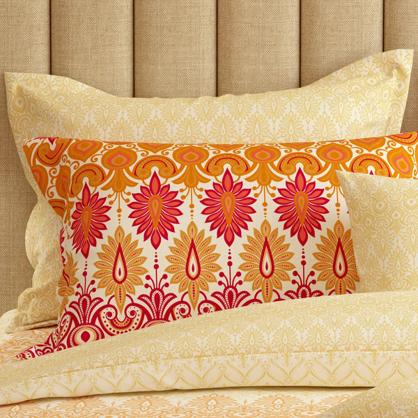 SAFFRON BLOOM Xara 8 Pcs King Reversible Quilt Cover Set Bedsheet