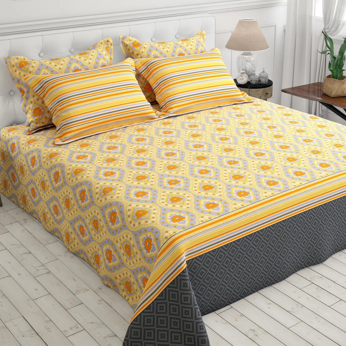SUNNY GRID Xara Bed Sheet Set