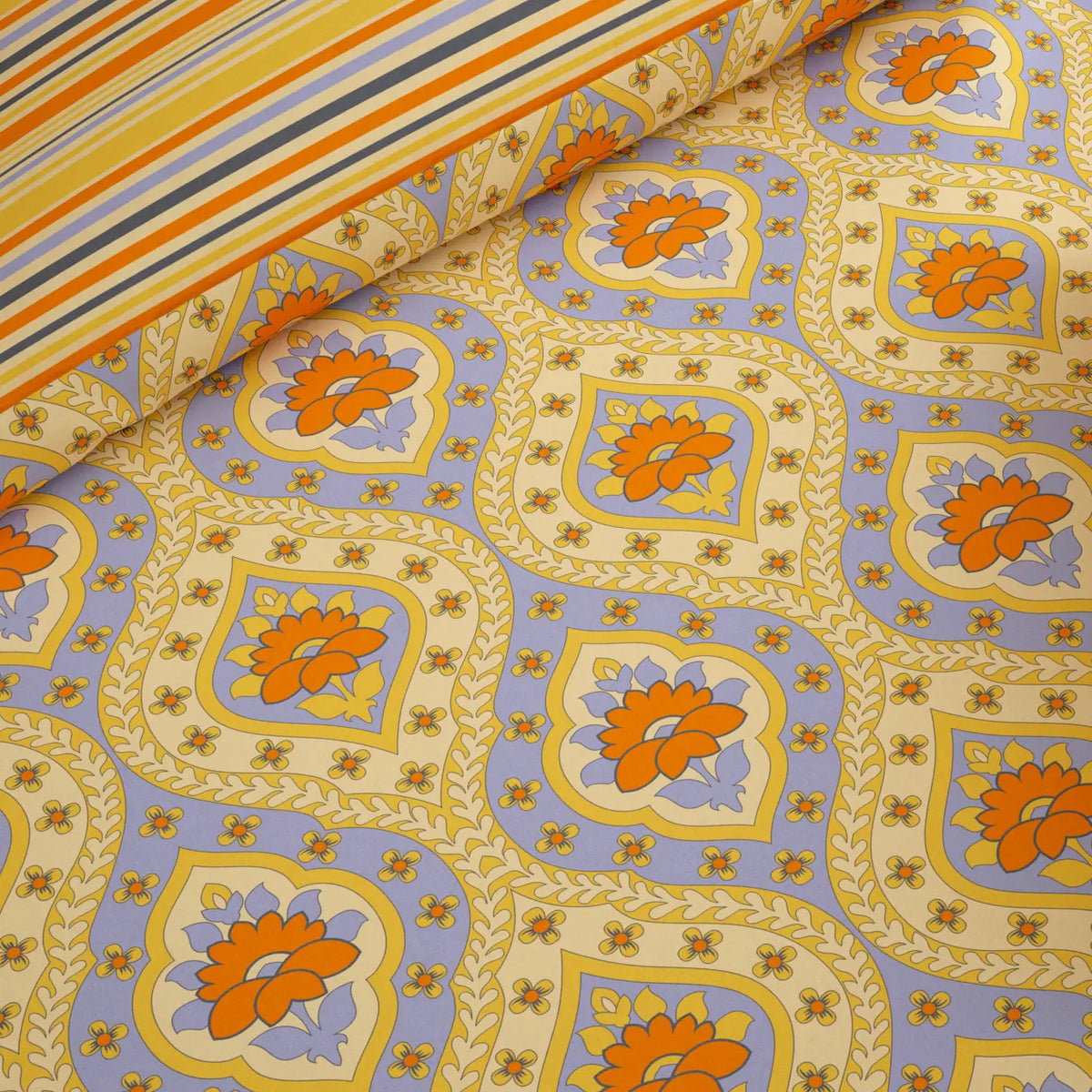 SUNNY GRID Xara 8 Pcs King Reversible Quilt Cover Set Bedsheet