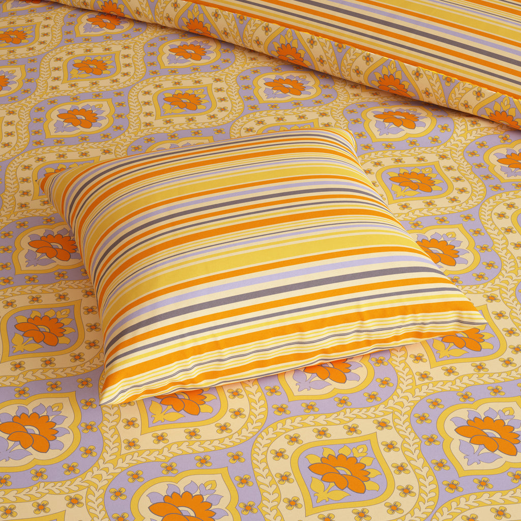 SUNNY GRID Xara 8 Pcs King Reversible Quilt Cover Set Bedsheet