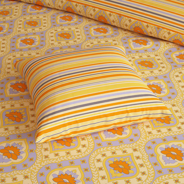 SUNNY GRID Xara 8 Pcs King Reversible Quilt Cover Set Bedsheet
