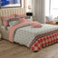 GEOMETRIC WEAVE Xara 8 Pcs King Reversible Quilt Cover Set Bedsheet