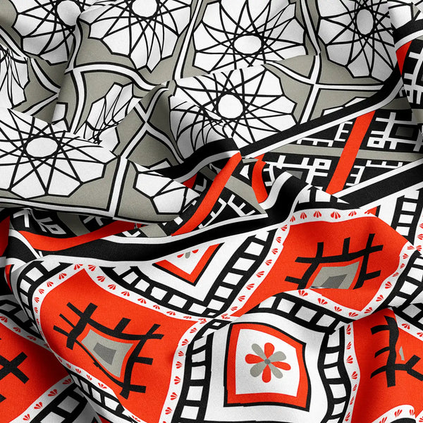 GEOMETRIC WEAVE Xara Fitted Bed Sheet Set