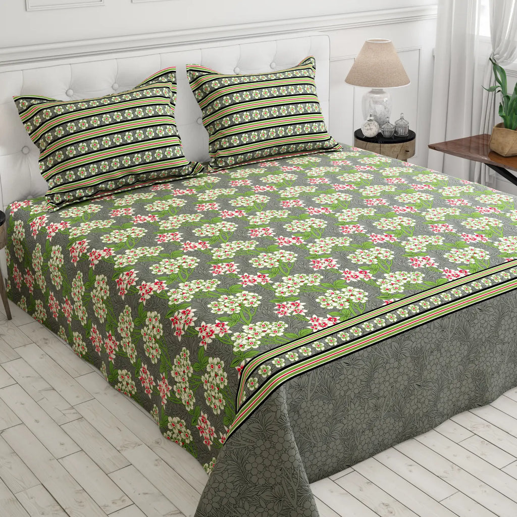MOSS FLORAL Xara Bed Sheet Set
