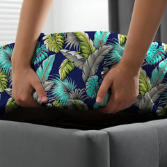 AQUA AND LIME FERN PRINT Xara Fitted Bed Sheet Set