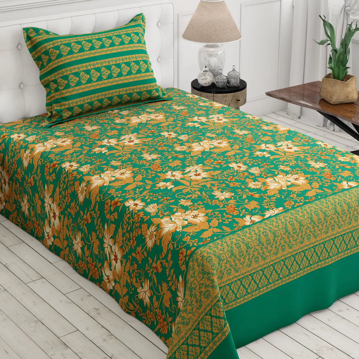 GREEN HARMONY  XARA BED SHEET SET