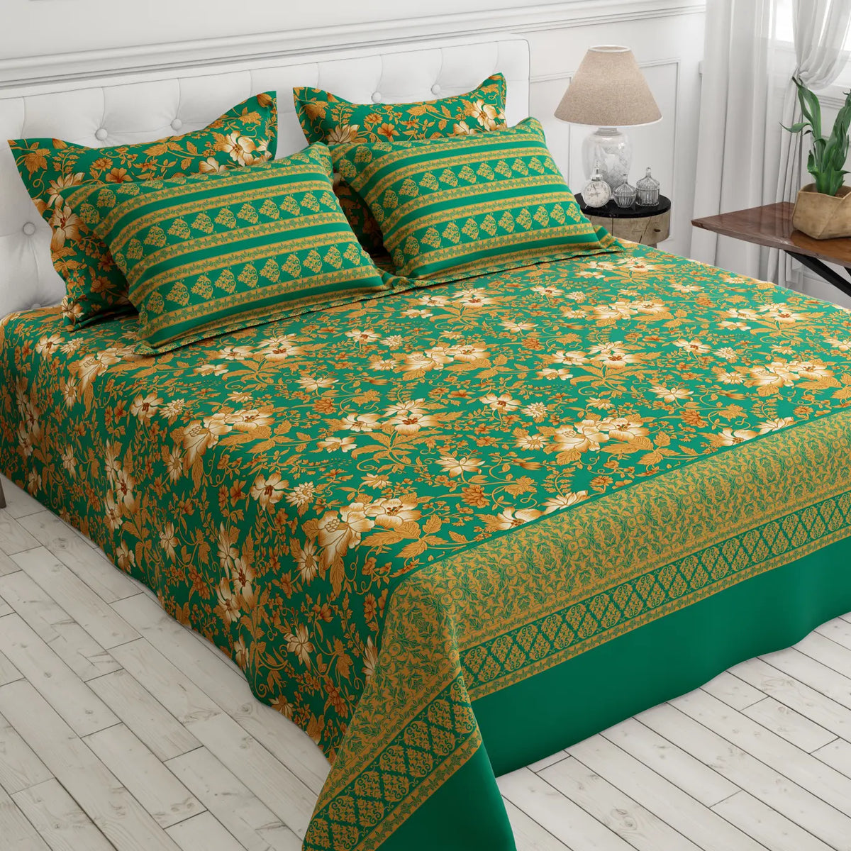 GREEN HARMONY  XARA BED SHEET SET