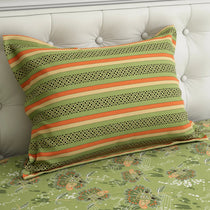 GREEN OVERLAY XARA BED SHEET SET