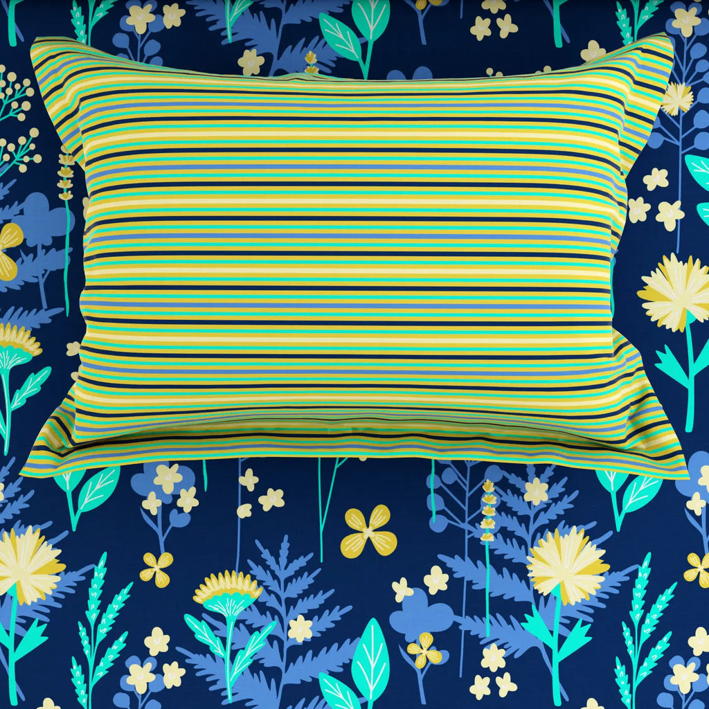 SAPPHIRE LEAF XARA BED SHEET SET
