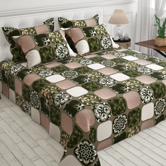 Sateen Bed Sheet Set - 8973