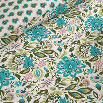 SEA FLORA Xara 8 Pcs King Reversible Quilt Cover Set Bedsheet