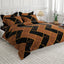 Sateen 6-pcs comforter set 8995 (Brown)