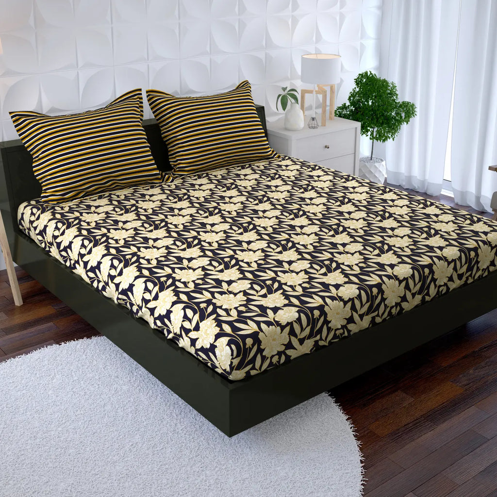 Royal Dusk Xara Fitted Bed Sheet Set
