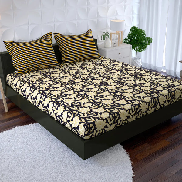 Royal Dusk Xara Fitted Bed Sheet Set