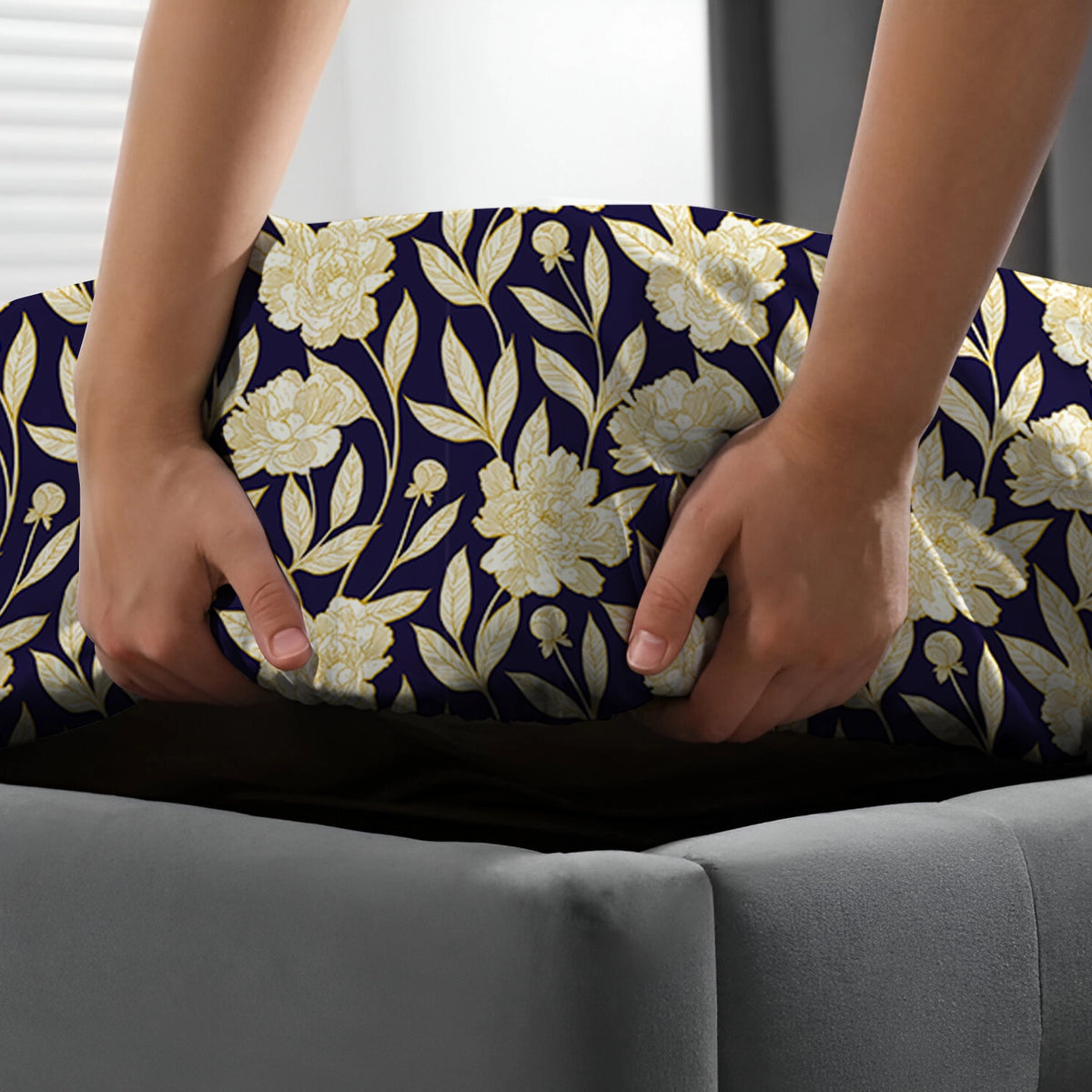 Royal Dusk Xara Fitted Bed Sheet Set