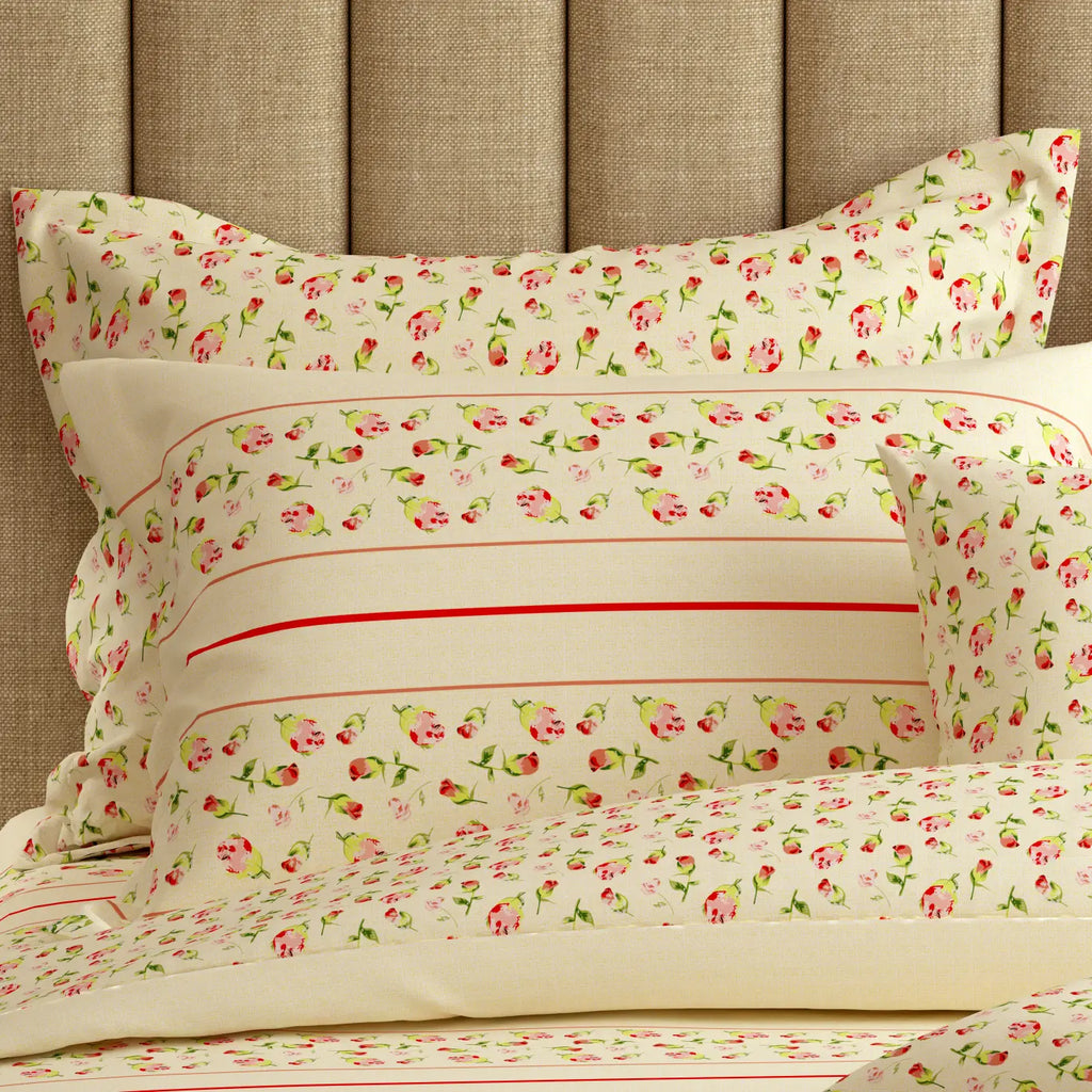 PETALS HAVEN Xara 8 Pcs King Reversible Quilt Cover Set Bedsheet