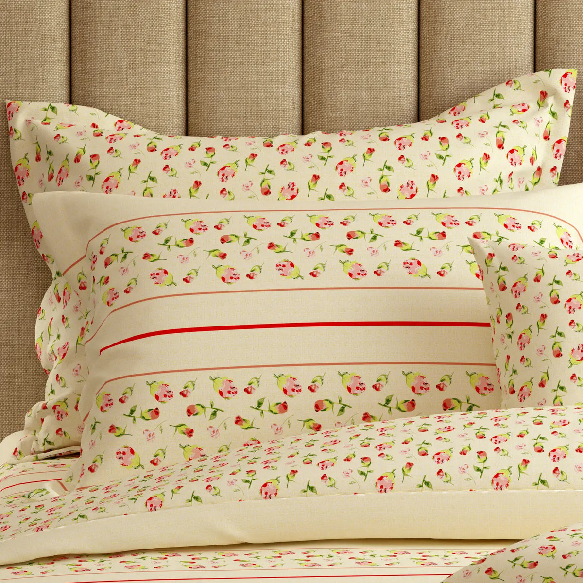 PETALS HAVEN Xara 8 Pcs King Reversible Quilt Cover Set Bedsheet