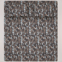 DARK FLORAL SATEEN BED SHEET